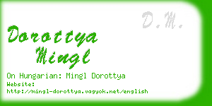 dorottya mingl business card